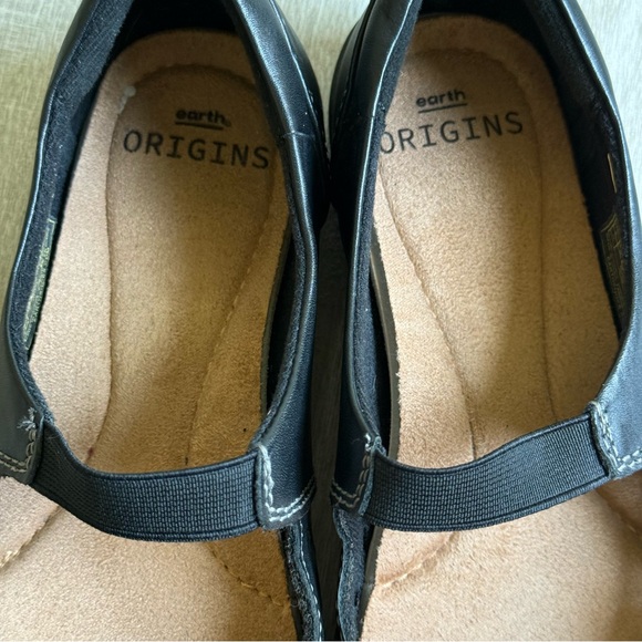 Earth Origins Black Perforated Florence Mary Jane Comfort Walking Shoes Size 7 - Picture 12 of 14
